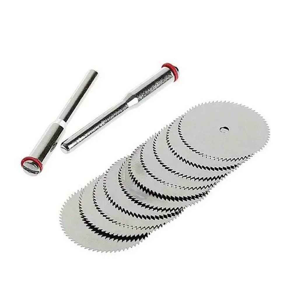 Circular Saw Disc Mini Carbon Steel Cutter Mandrel Power Tools Carbon Steel Oscillating Tool Access 12pcs/Set