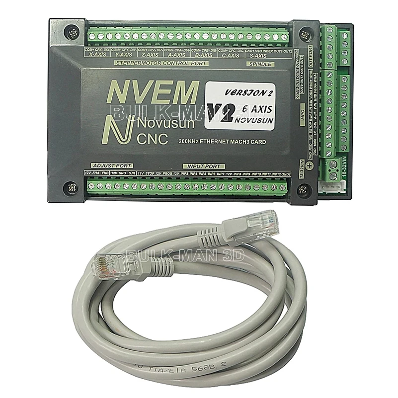 

NVEM Mach3 контроллер карты 3/4/5/6 Axis Ethernet порт Интерфейс ЧПУ контроллер движения для маршрутизатора ЧПУ
