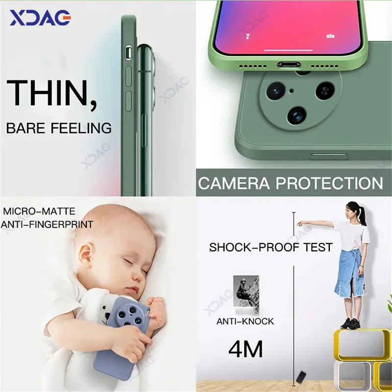 Luxury Dual Liner Shockproof Phone Case - Full Protective Liquid Silicone Shield