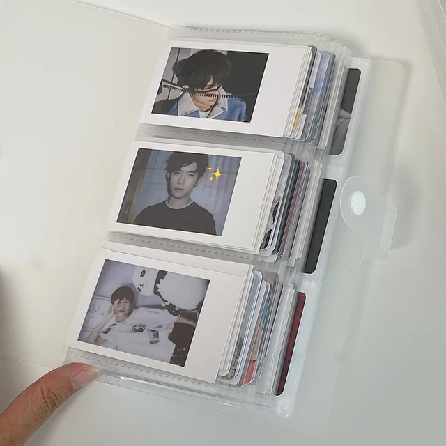 Transparent Photo Album Mini Album Photo Card Train Ticket Card Collection  Book Jewelry Card Album Photocards Holder