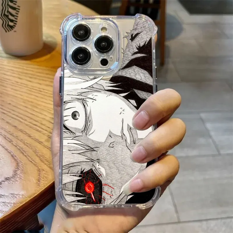 Tokyos Anime Ghouls Hot Phone Case Clear For iPhone 17 16 14 15 11 12 13 Pro Max 16E 16 Plus 17Air Soft Shockproof