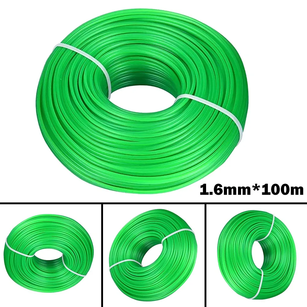 

Lawn Trimmer Line Replacement High Quality Nylon Line 1.6MM*100M Garden Trimmer Parts Replacement Cord For Grass Trimmer