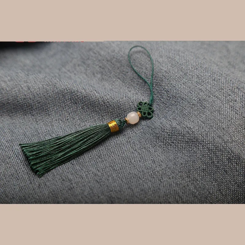 Tassel Fringe Tassel Decoration Tassel Accessories Tassel Trim Mini Tassels Bookmark Tassels Silky Floss Tassels Leather Tassels Fluorescent Tassels 5/10/50Pcs Imitation Chinese Knot Tassels DIY Curtain Clothes Bag Craft Supplies Classical Style Tassel Pendant 13cm