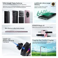 2024 New HONOR X9c 5G Global Version 6.78" Anti-drop 120Hz Curved Screen 108MP Dual Cameras 6600mAh Battery Android14 Dual SIM 2
