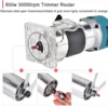 8000W Woodworking Electric Trimmer Wood Router Machines Tool Electric Power Carpentry Manual Trimmer Tools With Milling Cutter 5