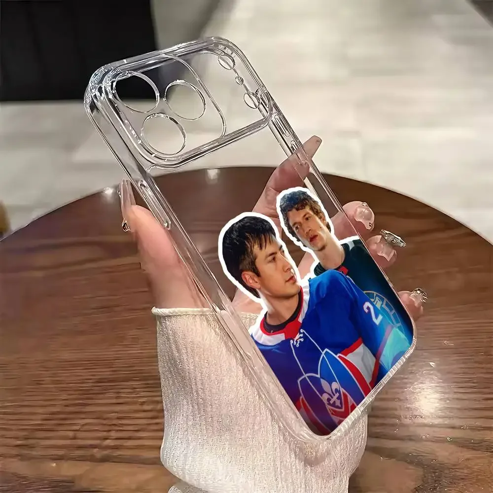 Enhanced Heated Rivalry Shockproof Transparent Phone Case Cover