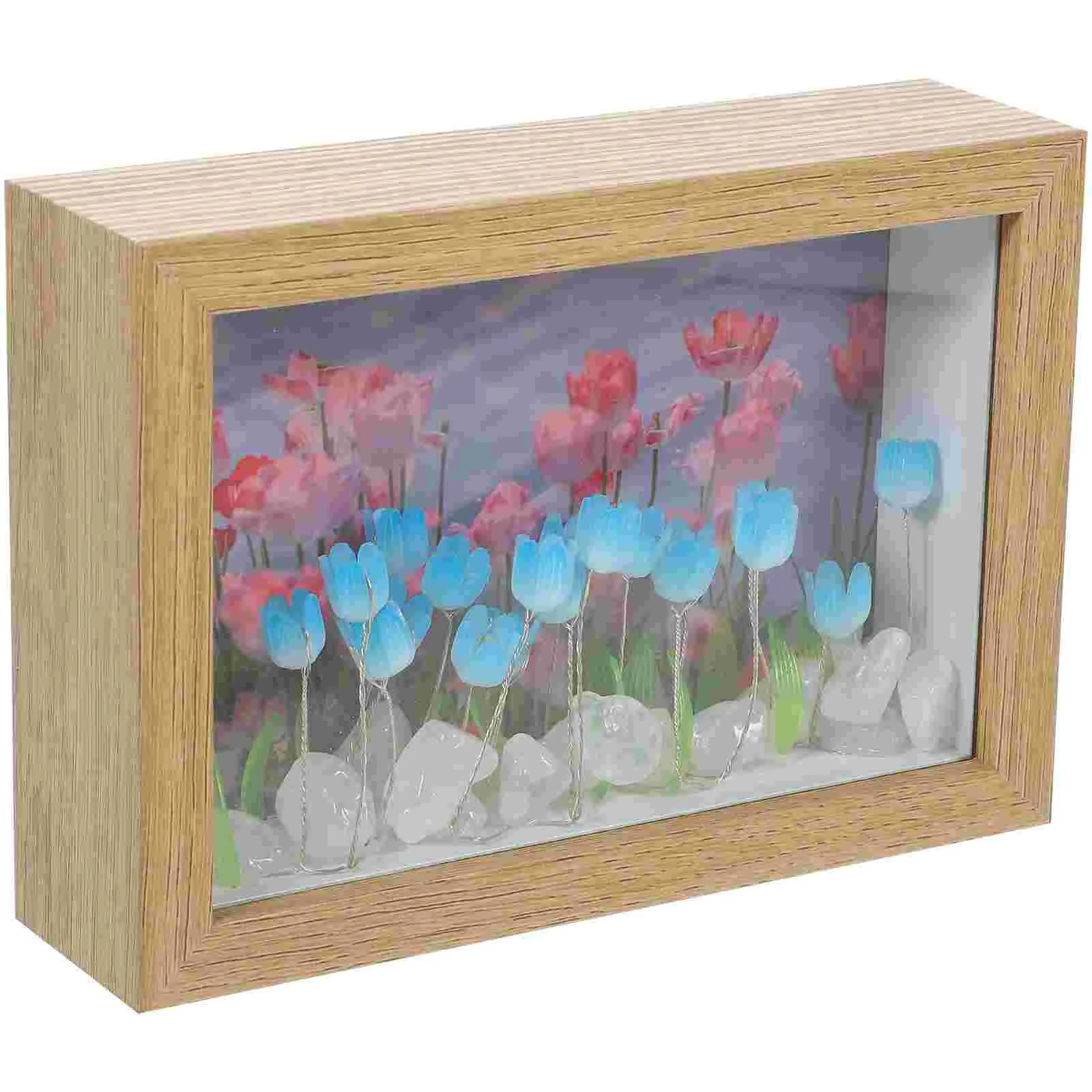 

Tulip Photo Frame Night Light DIY Photo Frame Night Lamp Desktop Decoration for Bedroom