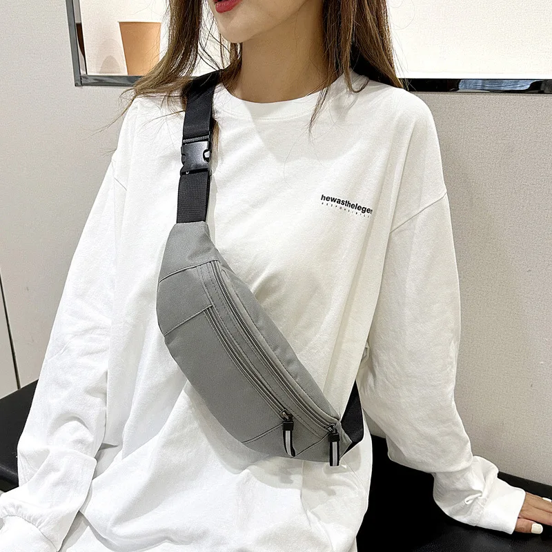 Sports Fanny Pack, Large Crossbody Bag for Running, Travel & Workout Hands Free Phone & Wallet Waist Pack Waist Bag Shoulder Bag