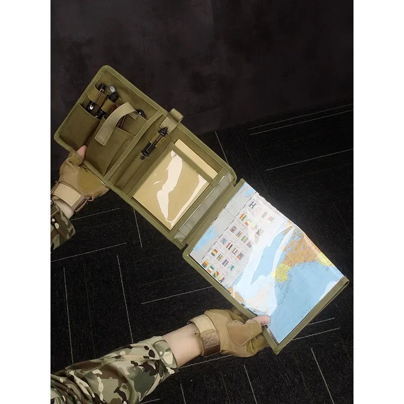 

Уличная папка-бумажник на кольцах с 80 листами свободной бумаги в стиле милитари, записная книжка А5 с защитой от атмосферных воздействий