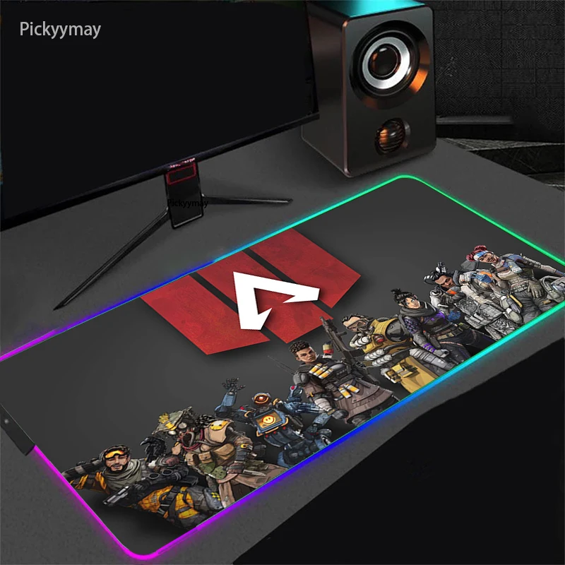 

RGB Large Gaming Mouse Pad Apex Legends Mousepad LED Backlight Rubber Desk Mat Computer Pad Keyboard Pad Laptop Notebook Carpet