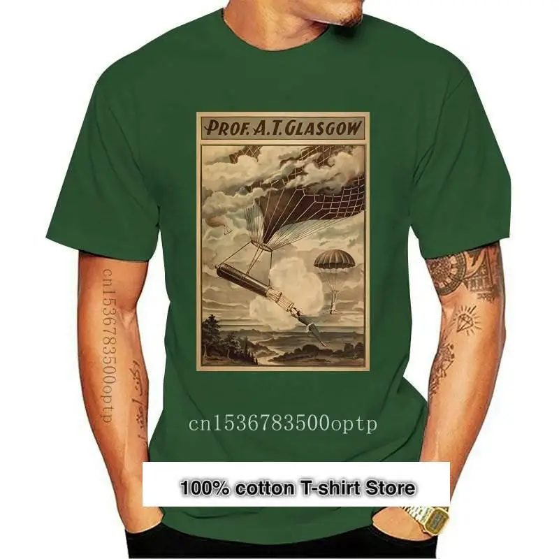 Globo Aerostatico Clalsico De Circo, Camiseta Negra Mediana, 4173