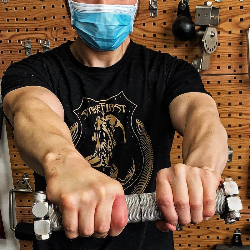 Pinza Di Torsione Regolabile Per Impieghi Gravosi Full Stainless Steel Power Twister Bar Home Gym Polso Workout Roller Arm Wrestling Handle