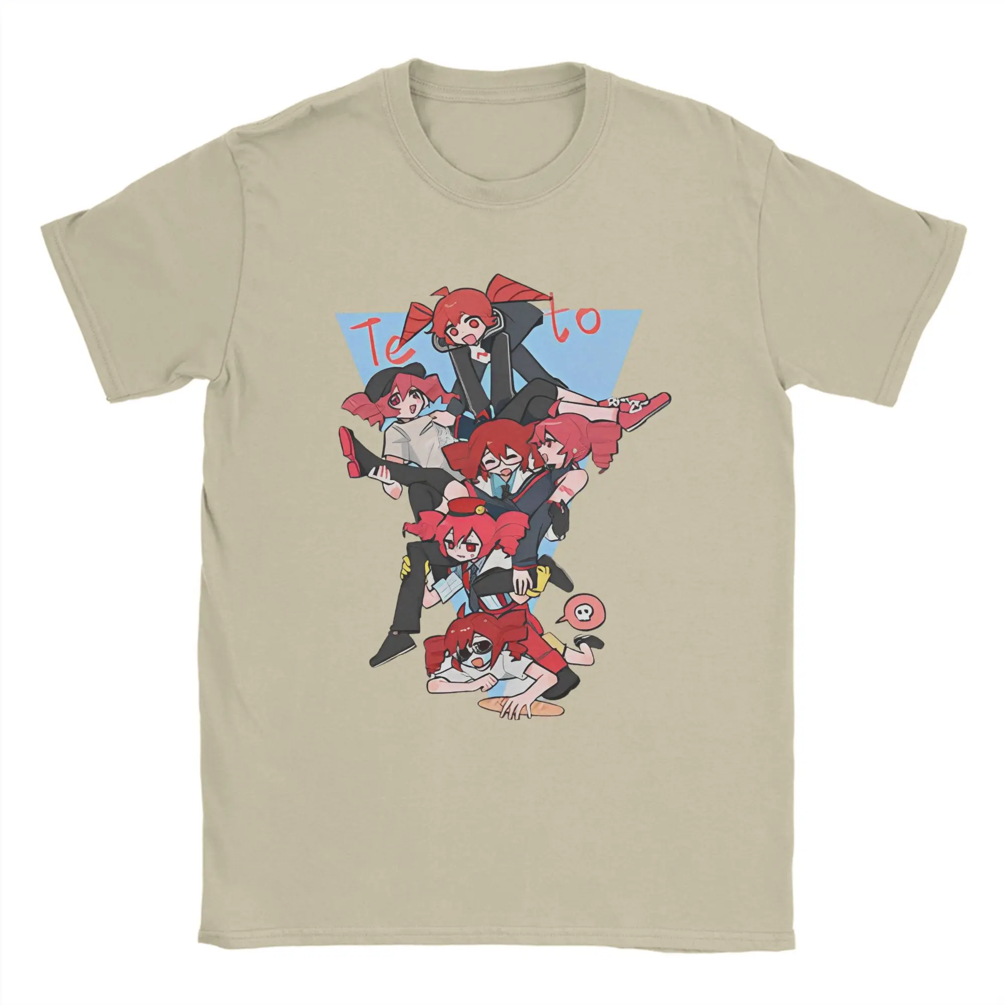 Kasane Teto Anime Oversized Cotton Crewneck T-Shirt - Hipster Streetwear Short Sleeve Beach Top