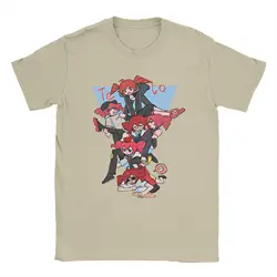 Kasane Teto Anime Oversized Cotton Crewneck T - Shirt - Hipster Streetwear Short Sleeve Beach Top - XXXL (Beige)