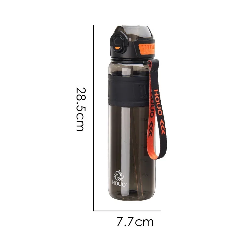 1000ml Sports Water Bottle Large Capacity Plastic Straw Water Cup Outdoor Camping Drinking Tools