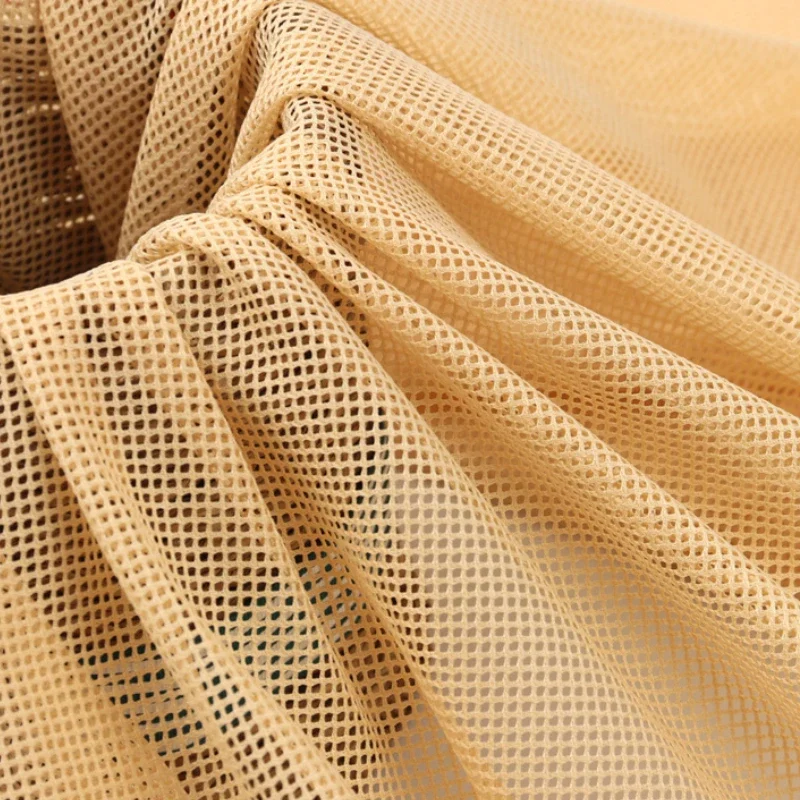 Mesh Fabric 155x45cm 2x2 Low-stretch For Sewing Mosquito Net Curtain T-shirt Sportswear Knitted Lining
