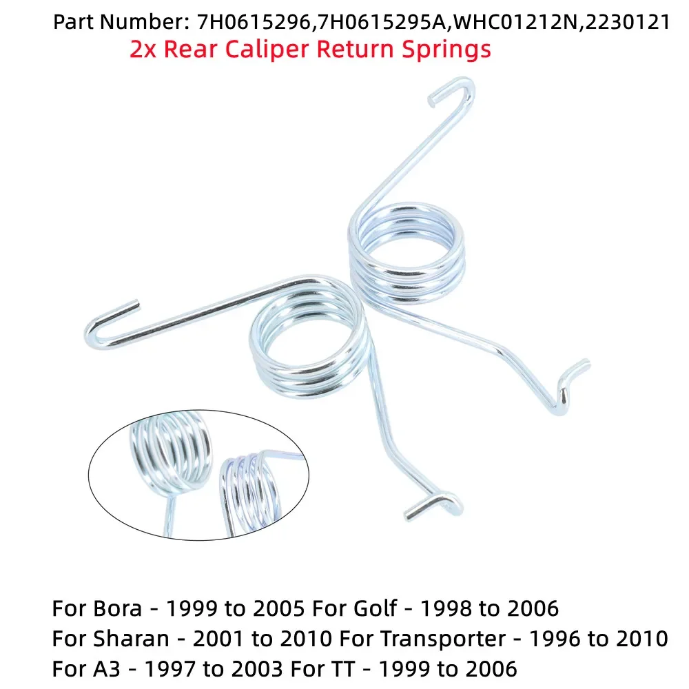 2 Molle Braccio Freno Di Stazionamento - Ricambio 7H0615295A Per VW 2003-2015 E Modelli Affini - Foto 2
