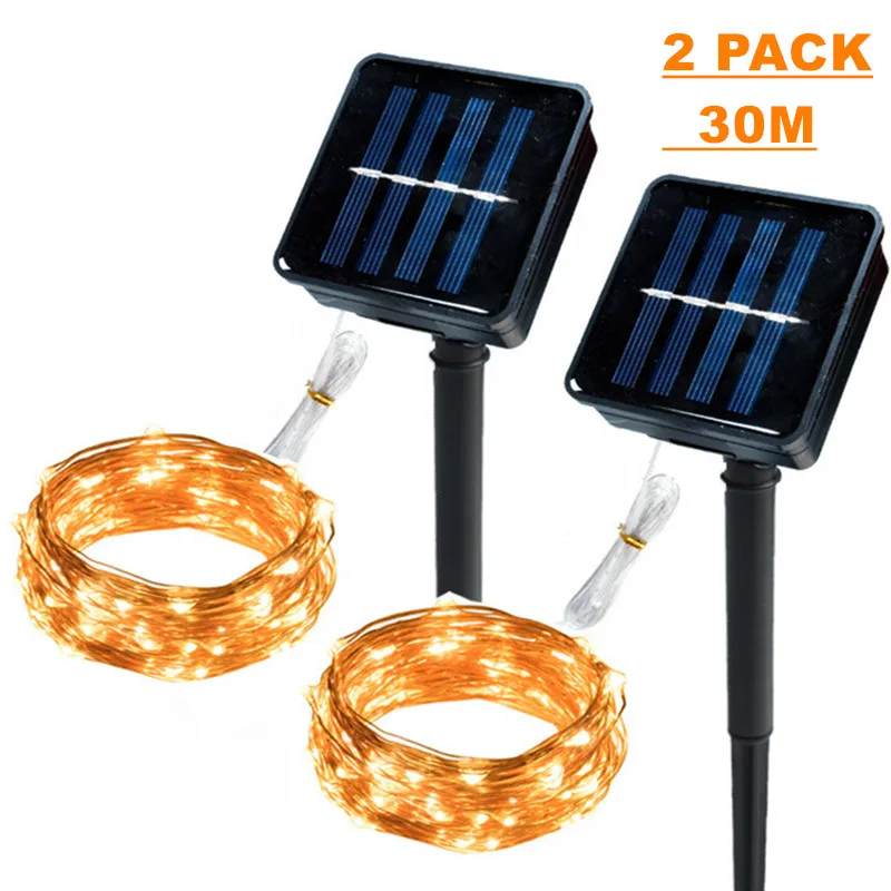 

22m/12m/7m Solar Led Light Outdoor Festoon Led Lamp Solar Garden Lights Outdoor Waterproof Fairy Garland String Christmas Lights