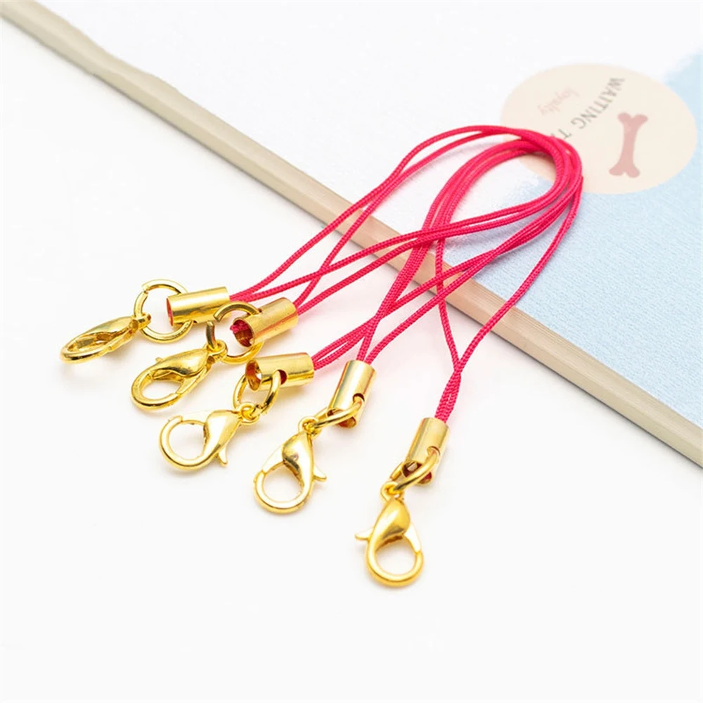 Lanyard Strap Cords with Lobster Clasp for DIY Jewelry and Keychain Accessories - Set of 50/100 Pieces