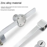 1 шт. замок для раздвижной стеклянной двери с витриной для ключей с хромированной отделкой, защитный раздвижной чехол, защитный замок для стеклянных дверей шкафа — изображение 4