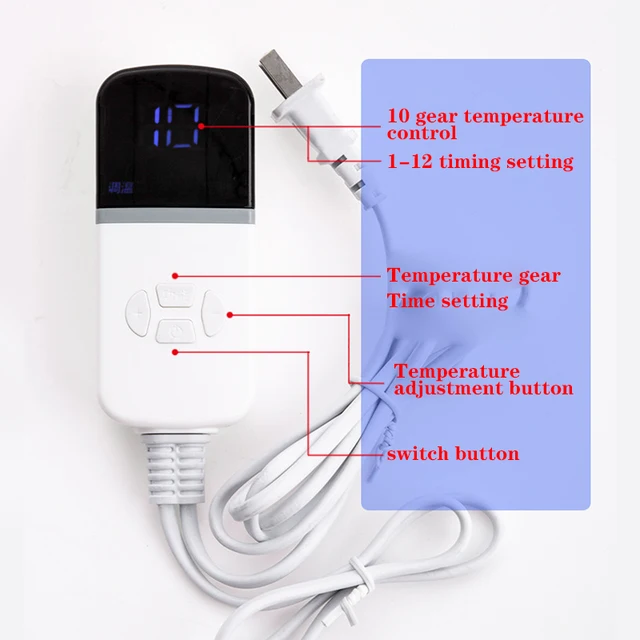 Állítható Bőr Fűtés Lábát Melegebb Elektromos Fűtőpárnák Láb Szőnyeg Termosztát Otthoni Iroda Melegítő Szerszámok - Image 4