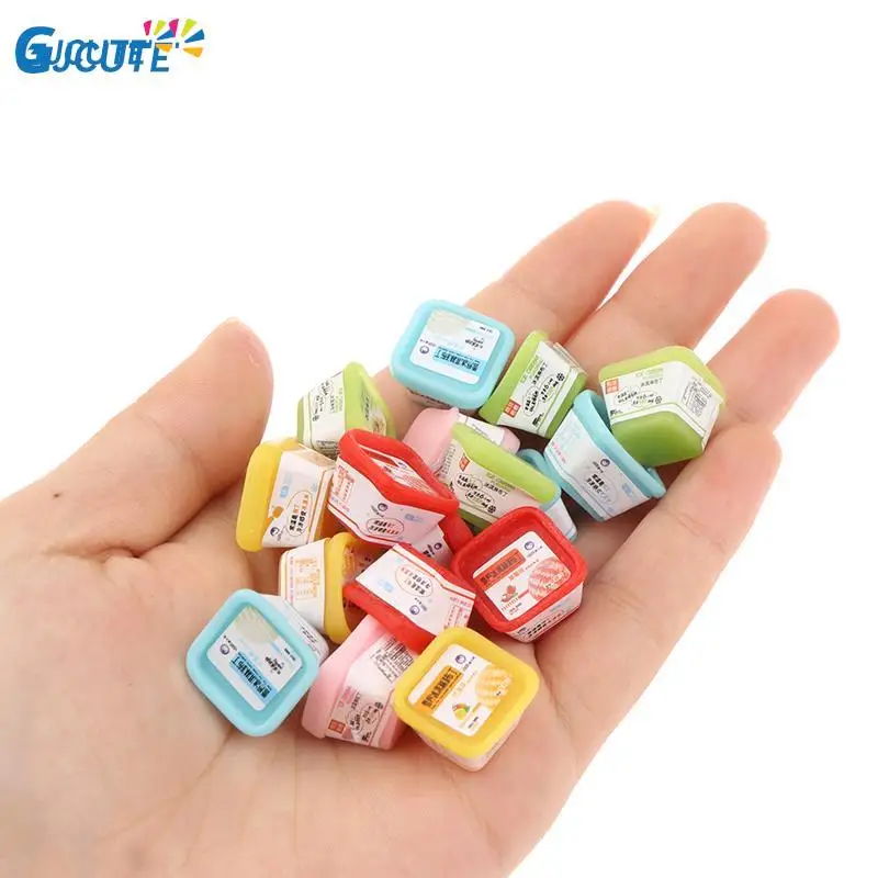 

10pcs 1/12 Miniature Dollhouse Resin Boxed Ice Cream Pretend Food for Blyth Doll Kitchen Supermarket Accessories