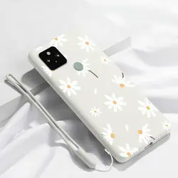 Sunflower White Silicone Bracelet Phone Case - Pixle 8 Pro (White)