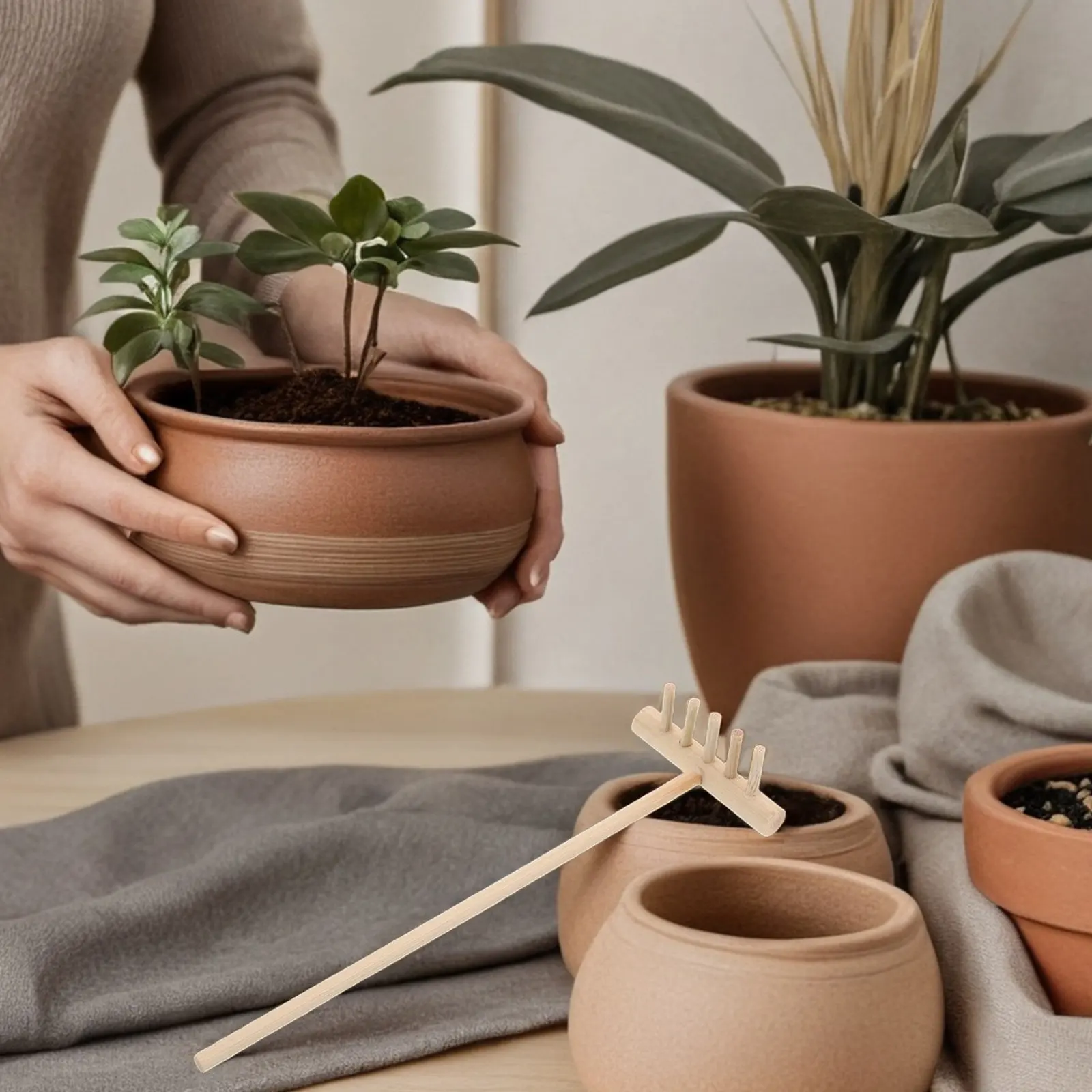 Desk Sand Rake Mini Zen Garden Rake Tool Unique Design Small Sand Rake for Meditation ...