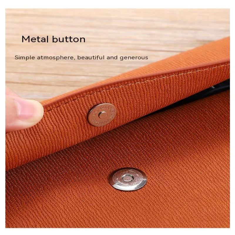 File Information Bag A4 Large Capacity Magnetic Buckle Waterproof Office Storage