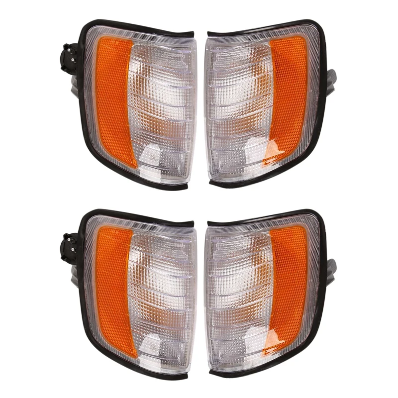 

2X Car Corner Light Front Turn Signal Indicator Lamp For Mercedes Benz E Class W124 1985-1996 1248261243 1248261143