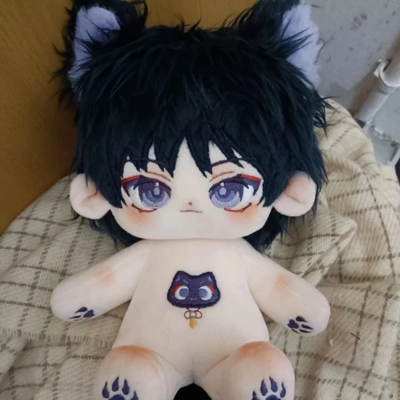 Anime Game Genshin Impact Scaramouche Wanderer 20cm Plush Dolls Toy Nude Doll Plushie Cosplay 6037 Kids Gift 20cm christmas presents stuffed animals genshin impact plush toys cosplay anime kawaii boys girls gifts dolls cartoon mascot