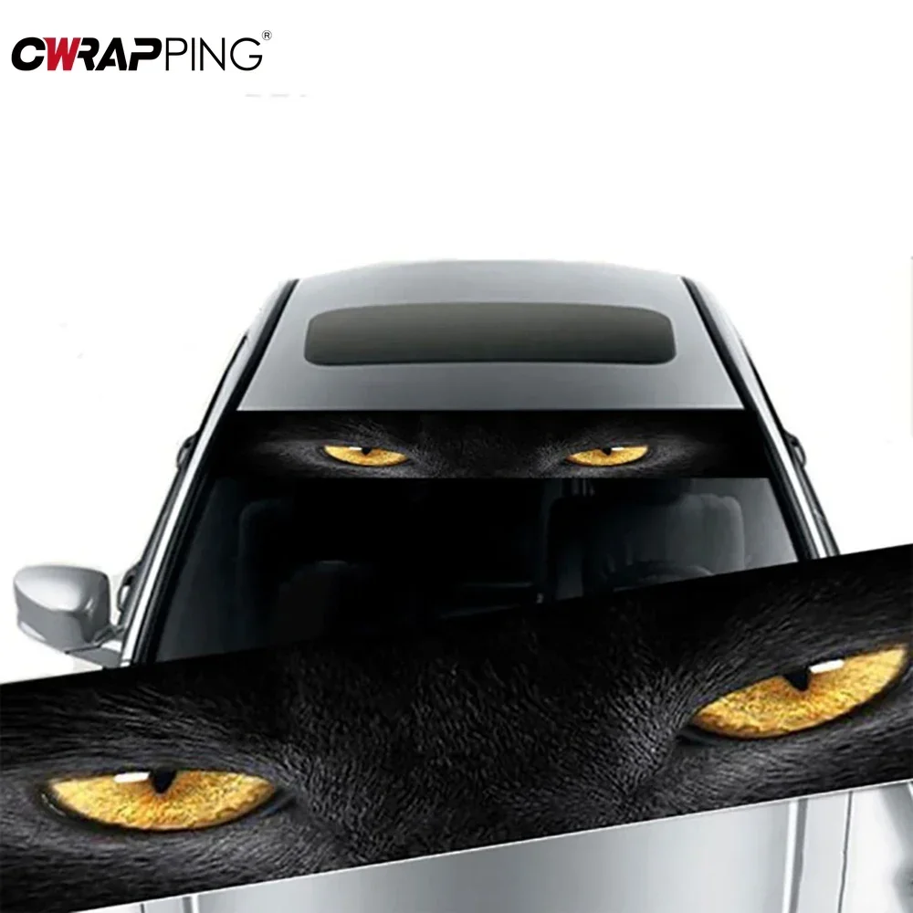 Car Front Window 3D Vinyl Film Rear Gear Sunshade Decorative Film Auto Anti-UV Privacy Sunshade Window Stickers Car Accessories car sunshade,windshield sunshade,windshield sun shade