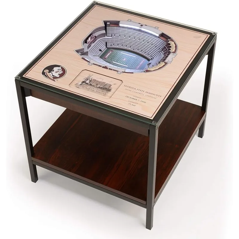 

YouTheFan NCAA 25-Layer StadiumView Lighted End Table