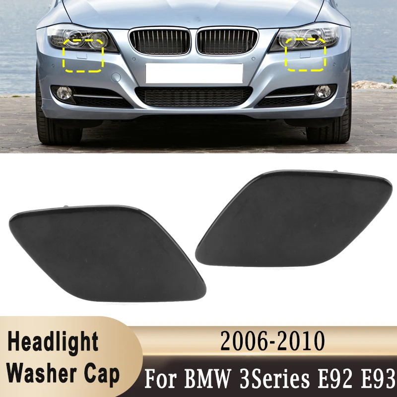 

For BMW 3 Series E92 E93 2006-2010 Front Bumper Headlight Washer Nozzle Spray Jet Cover Cap 61677171659 61677171660