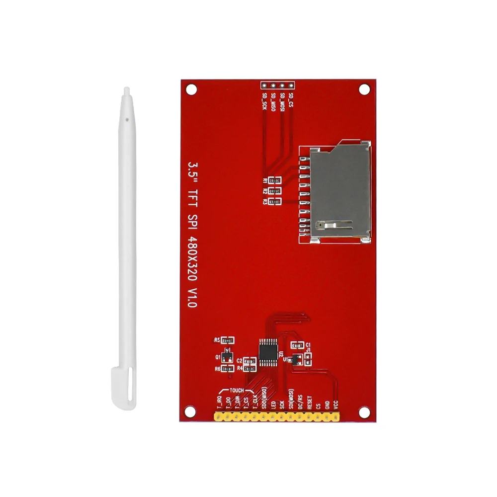 3.5 inch TFT LCD Module with Touch Panel ILI9488 Driver 320x480 SPI port serial interface (9 IO) Touch ic XPT2046 for ard stm32