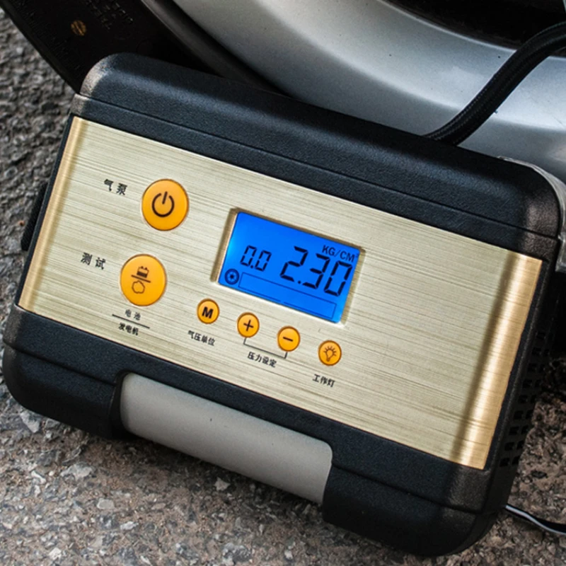

Car inflatable pump car 12V air pump car portable tire pump digital display