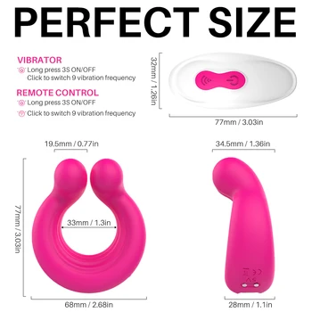 9 Vibration Modes Vibrating Cock Ring Silicone Dual Motors Male Delay Ejaculation Masturbation Dildo Male Supplier Toys For Sex 6
