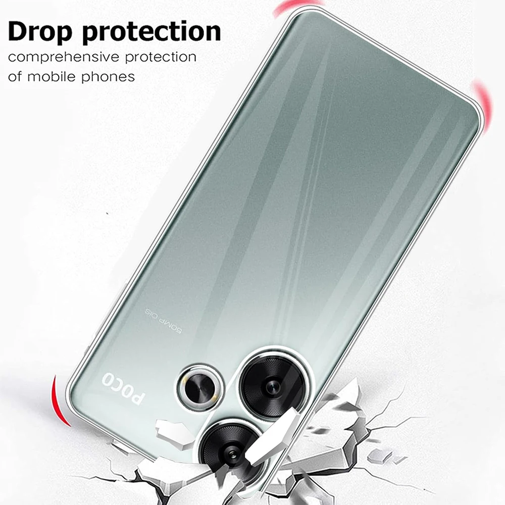 Ultra Thin Transparent Silicone Soft Case - Clear Protective Back Cover
