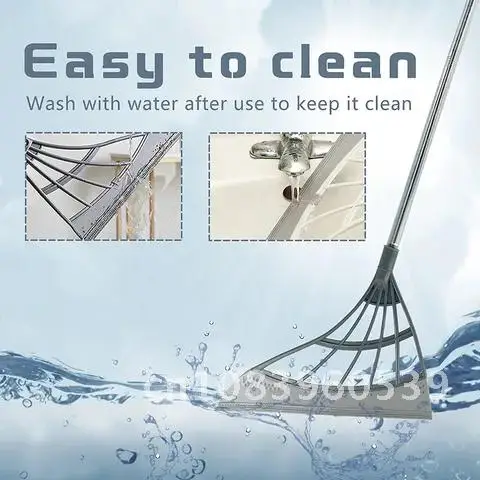 

Magic Broom Multifunctional Household Floor Cleaning Broom Remove Dirt and Hair Silicone Mop Can Sweep Water Adjustable Squeegee