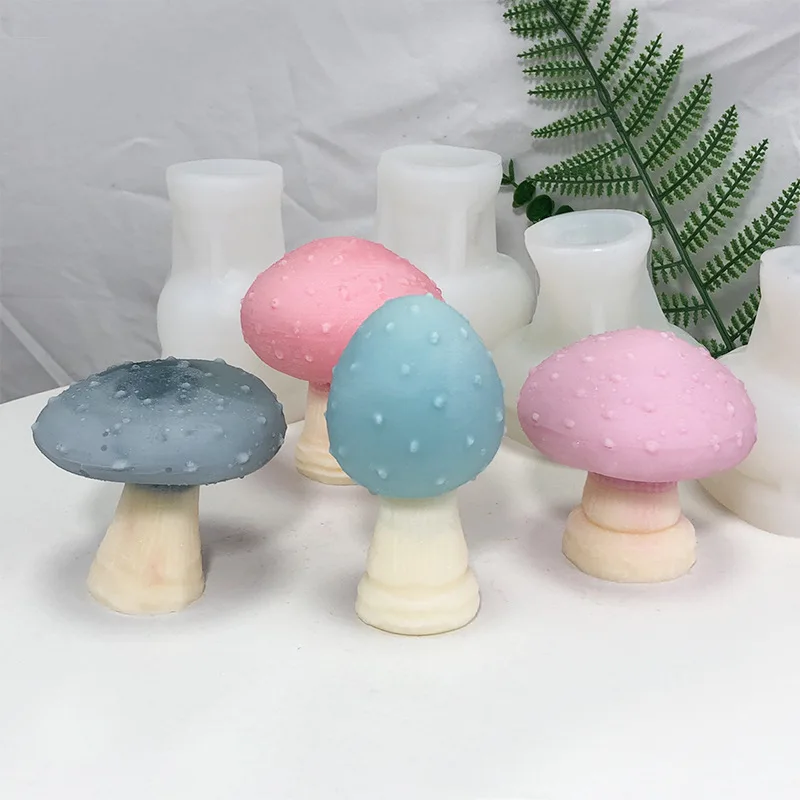 Mushroom Candle Mold, 3D Plant Mushroom Resin Mold, Silicone Mold for  Candle Making 