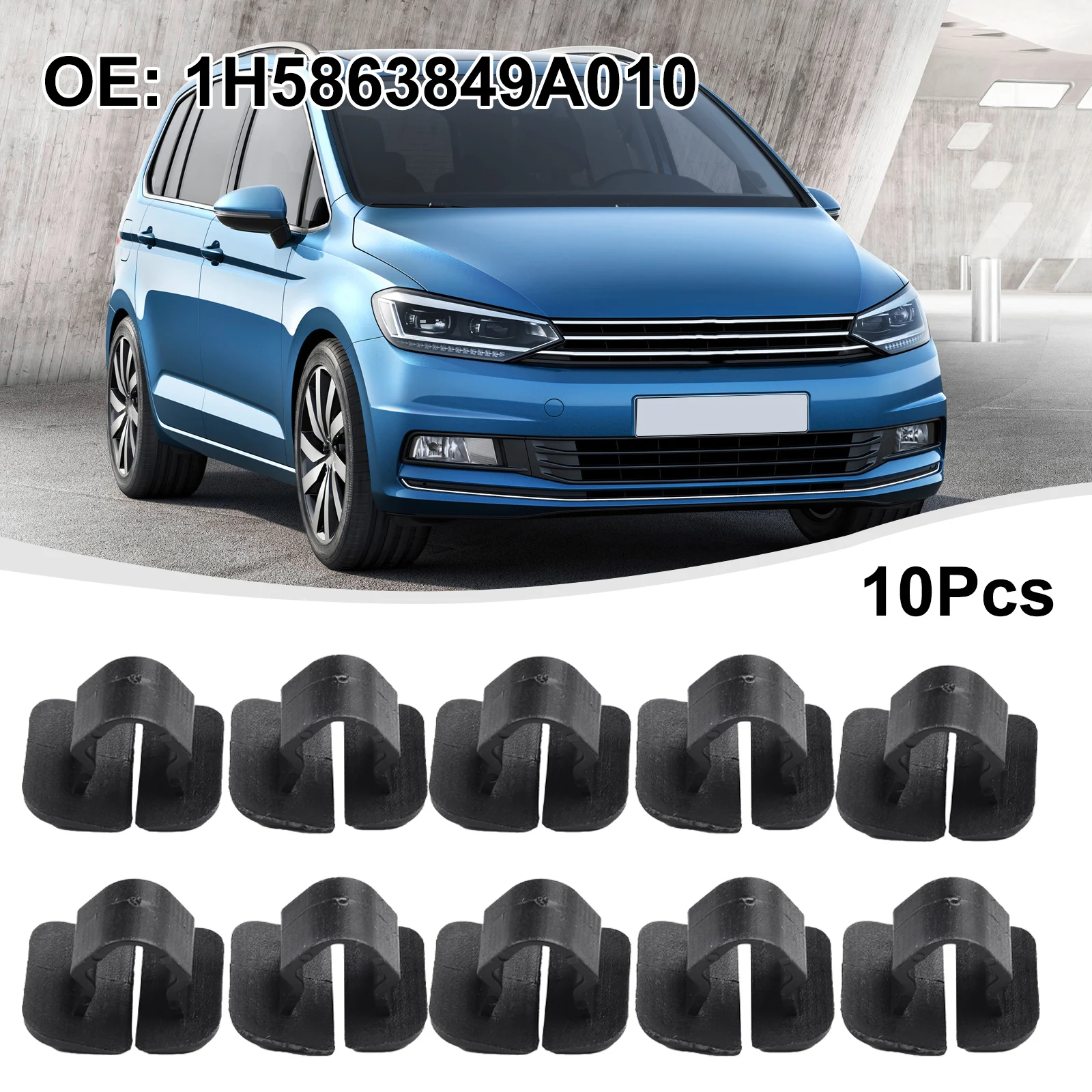

10 шт. запасные клипсы для изоляции капота двигателя для Golf для Passat Jetta Автомобильная внешняя деталь