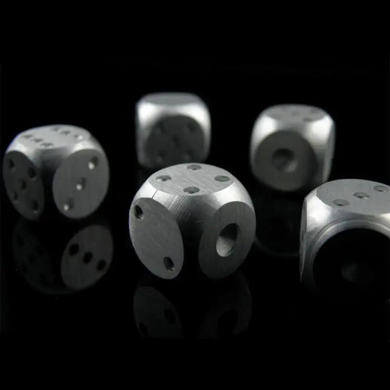 1/2/4PCS Wine Durable Versatile Metal Dice Set Innovative Portable Aluminum Alloy Accessories Whisky Dice Stones Stylish