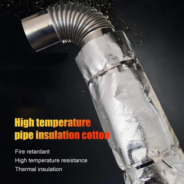 Pipe Insulation Wrap Heat Shield Tape Heat-Resistant Pipe Wrap Insulation  Foil Backed Wrap Tape Universal Fibreglass Silencer - AliExpress