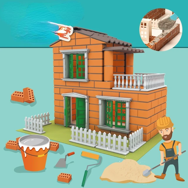 Little Bricklayer DIY House Simulation Mini House Building Serise DIY House Building Model Toys 6