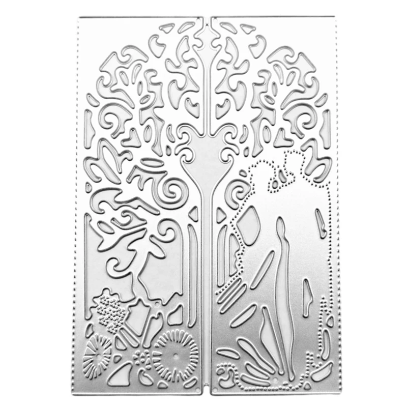 

Metal Cutting Dies Carbon Steel Flower Tree Embossing Stencil for Scrapbook