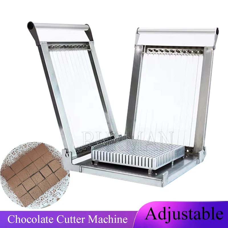 

Cutting Table Manual Soft Candy Block Cutter Equipment Hand Truffle Cake Chocolate Bar Dicing Machi