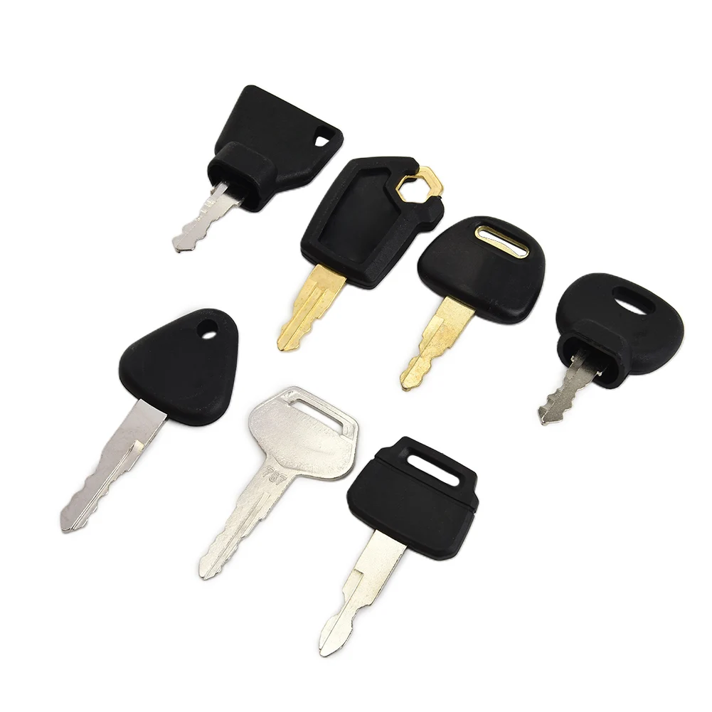 

7PC CONSTRUCTION MACHINE KEYS 14607 5P8500 K250 H800 For JCB For Volvo Tractor Excavator Construction Machinery Key Kit