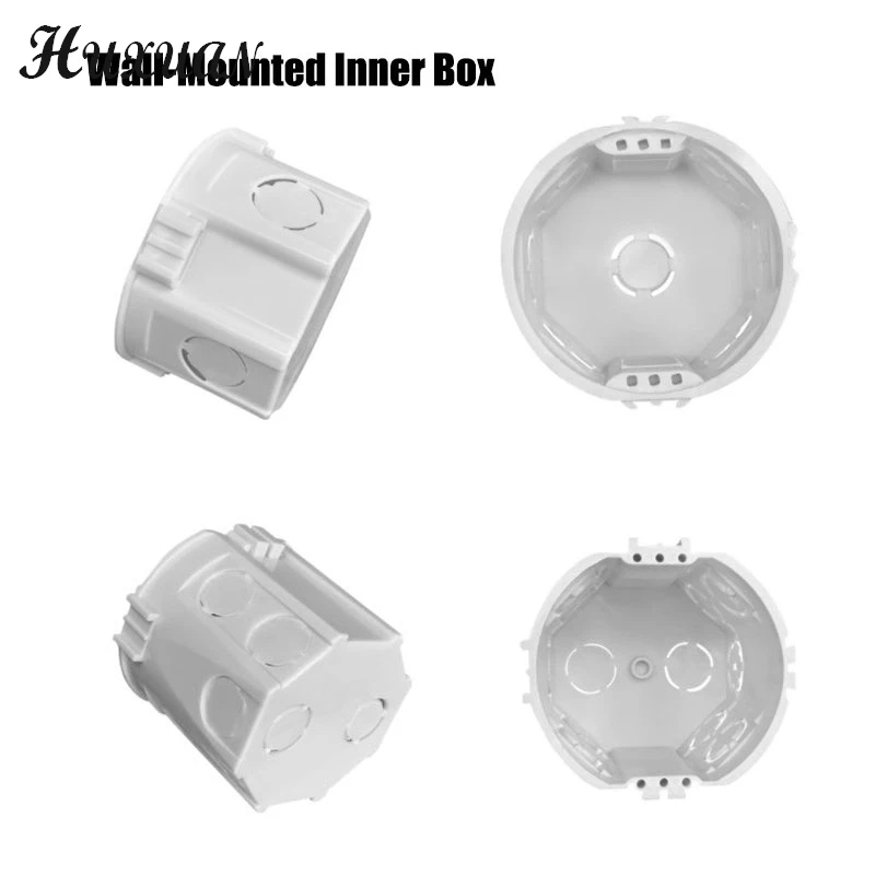 

Wall Mounting White Box Internal Cassette For EU Standard Switch and Socket