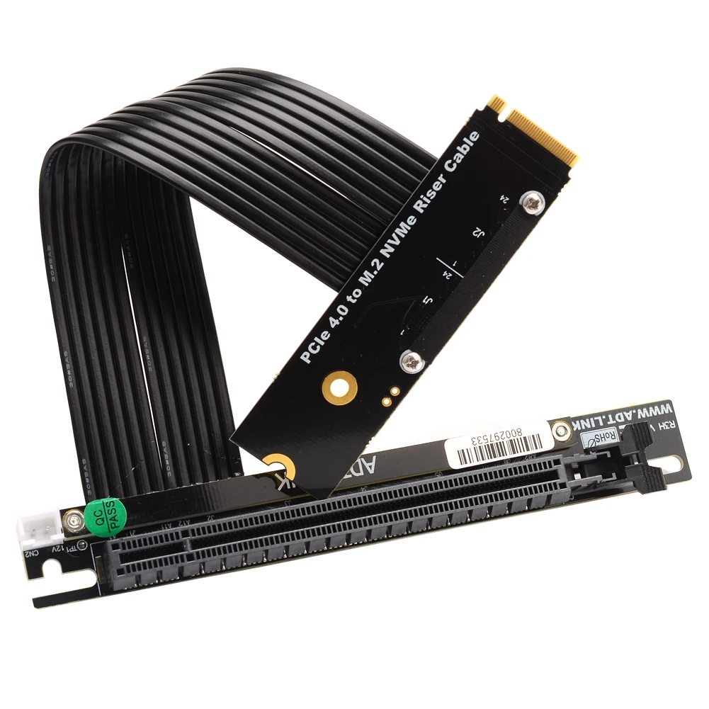 Universal Pci-e 4.0x16 a M.2 Nvme Ssd Cabo de Extensão Gen m2 Chave m Riser Cartão Adaptador Sata Power Gpu Jumper Novo 2023 - Imagem 3