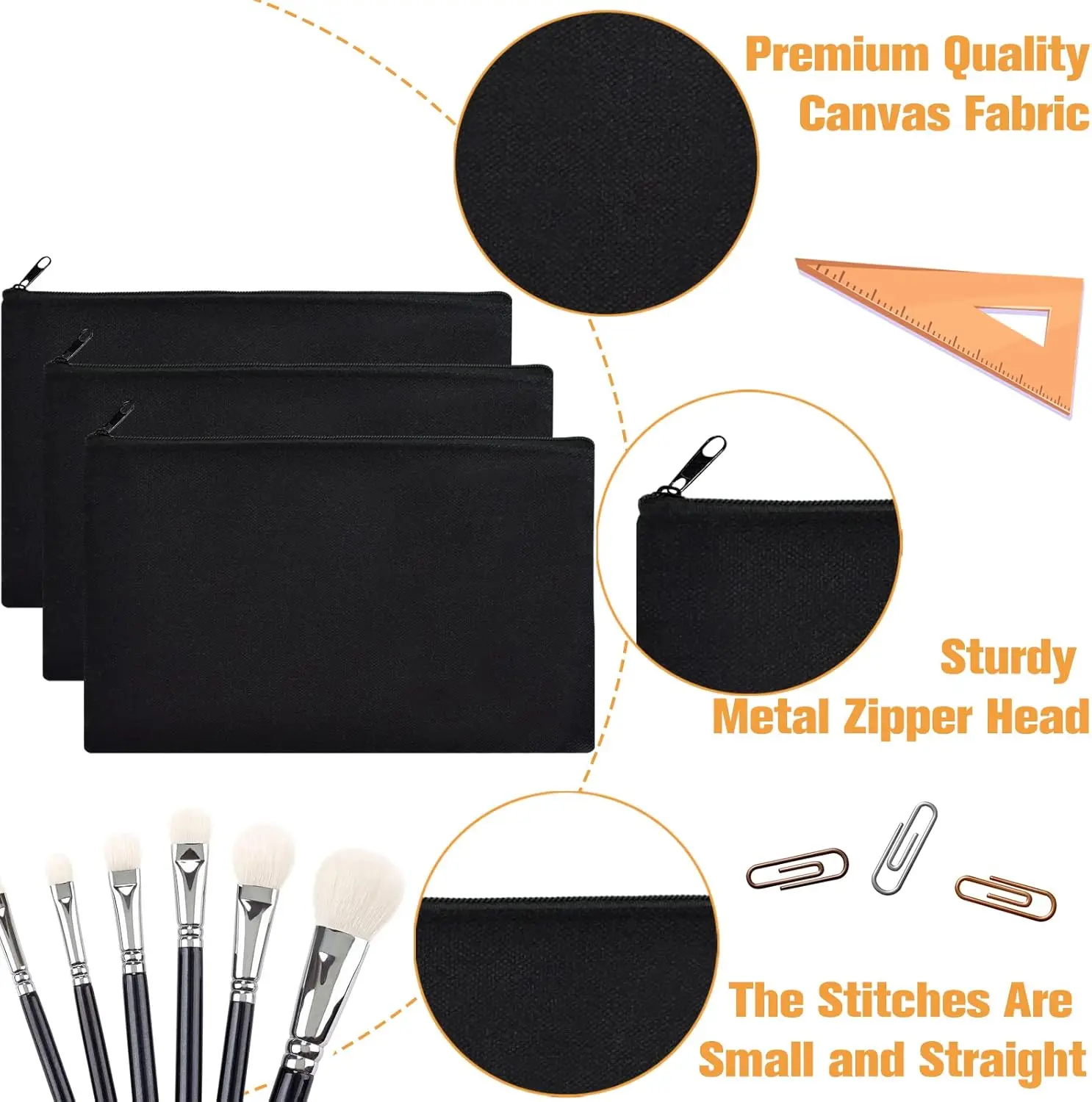 6Pack/12Pack Canvas Tote Bag for DIY Projects Storage storage bag,organ bag